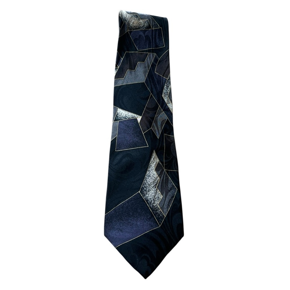 Chez Roffe New York Silk Geometric Tie